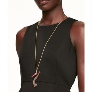Kate spade glitter pink heel necklace